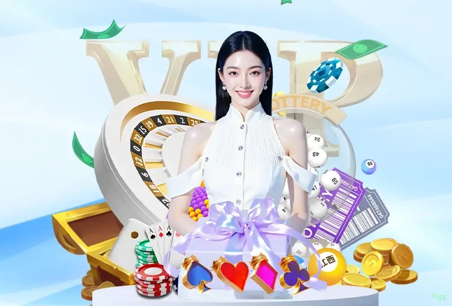 Imagem promocional do cassino online da 70gg mostrando jogos ao vivo